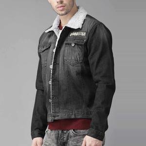 Vestes en denim formelles à la mode pour hommes Logo avant enduit Vêtements d'extérieur de printemps pour des looks élégants et à la mode - Product Image 5
