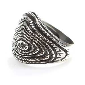 925 Sterling <b>Silver</b> Men's <b>Ring</b> Wise Tree Design Fine Jewelry for Everyday Wear Geometric Pattern Rhodium Plating <b>Set</b> Gemstone - Product Image 5