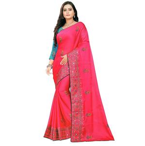 Exclusif indien Premium qualité indien Sari dernière conception tissu de soie fantaisie broderie séquence travail fête porter mariée dernier - Product Image 1