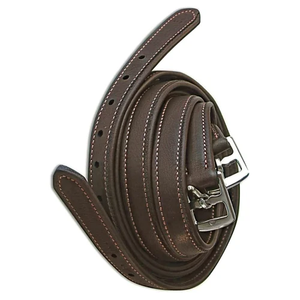 Correas de estribo de cuero genuino Premium 145CM cuero genuino estribo para montar a caballo con hebillas de acero inoxidable - Product Image 6