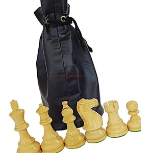 Chất Lượng Tốt Nhất Giả Da Cờ Mảnh Pouch Sản Phẩm Mới Dây Kéo Đóng Cửa Túi Da Cho 32 Cờ Tướng Bộ - Product Image 1