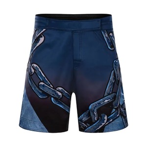 Pantalones Cortos Deportivos Personalizados de Secado Rápido para Hombre, para MMA, Muay Thai, Boxeo, con Abertura Lateral Alta, Estampado por Sublimación, Elásticos, para Artes Marciales - Product Image 1