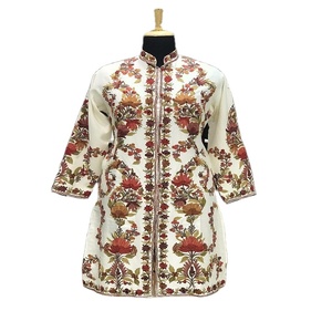 Bohemian Embroidered Vintage for Velvet Banjara Jacket Multi Colored Embroidery Work Eye Catching <b>Lantern</b> Sleeve Party - Product Image 1
