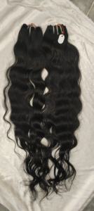 Extension de cheveux crus vierges non transformés du temple indien du sud couleur naturelle cuticule alignée trame de cheveux crus d'Inde - Product Image 4