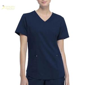 Gran oferta Unisex hombre mujer Doctor uniforme médico enfermería Scrub uniforme clínica Scrub manga corta Hospital uniforme - Product Image 4