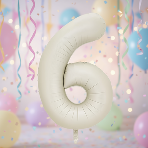 ลูกโป่งปาร์ตี้เลิฟ หมายเลขครีม N6 100 ซม. 12 ชิ้น/ถุง - Product Image 3