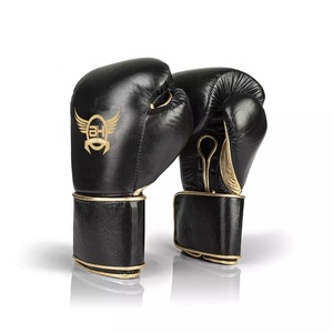 Boxing <b>Gloves</b> for Men Women Made of Leather with Thick Padding for Safety Adjustable Fit for Gym Fitness Training and Workout - Product Image 1