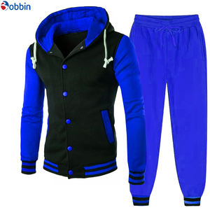 Conjuntos Deportivos de Gimnasio con Logotipo Personalizado de Última Moda, Sudaderas Clásicas de Béisbol para Hombre y Pantalones para Correr, Conjuntos Deportivos con Parches - Product Image 6