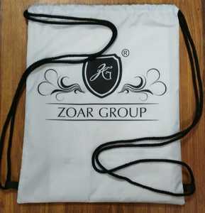 กระเป๋าเป้สะพายหลังแบบหูรูดรีไซเคิลใหม่โลโก้ออกแบบได้ตามต้องการมีหูจับถุงหูรูดผ้านอนวูฟเวนขนาด50ซม. x 30ซม. - Product Image 1