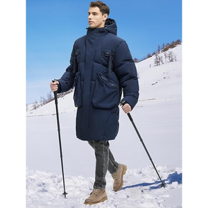 Veste parka personnalisée manteau chaud à capuche pour homme veste d'hiver de sport imperméable veste pour homme grande taille - Product Image 3