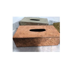 Creative Quality Home Decoration Table Ware <b>Tissue</b> <b>Box</b> Attractive Design Copper Napkin <b>Box</b> at Good Price - Product Image 1