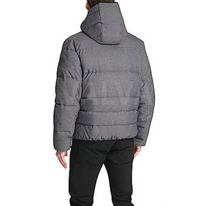 Meilleure vente Veste à bulles d'hiver de haute qualité pour hommes Logo personnalisé Tricoté Respirant Stand Windproof Canvas pour High Street Style - Product Image 2