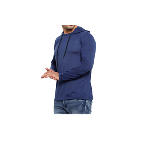 Camiseta deportiva ajustada de manga larga para hombre, diseño de logotipo personalizado, camisetas atléticas de entrega rápida para verano, suministro ODM - Product Image 6