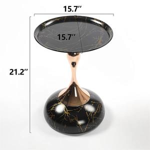 Mesas Auxiliares de Estilo Ligero y Lujoso, Mesas Redondas Móviles para Café o Mesitas de Noche, Muebles de Sala de Estar Sencillos y Elegantes - Product Image 6