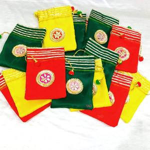 Punjabi indien/pakistanais mode Style mariage et pendaison de crémaillère cadeau retour Potli sac à main faveur pochette cadeau - Product Image 2