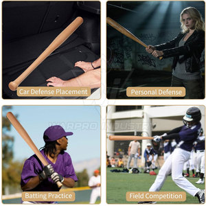 Batte de baseball en bois légère et professionnelle - Robuste, durable, personnalisable en couleur/logo/design, structure monobloc WARPRO INDUSTRY - Product Image 4