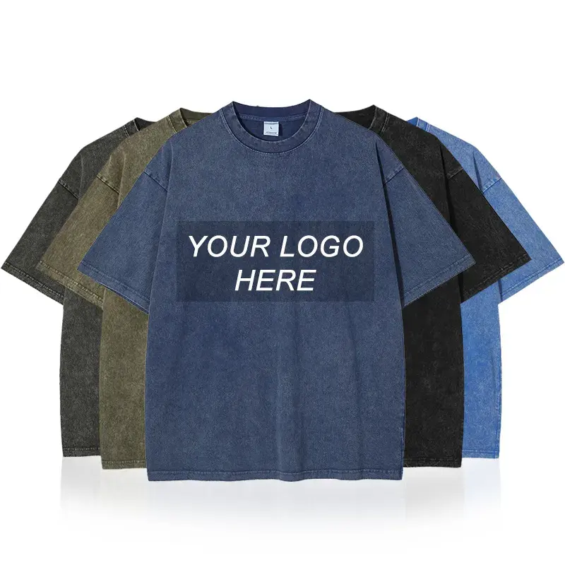 100% хлопковая футболка большого размера с логотипом на заказ, Высококачественная Однотонная футболка с индивидуальной торговой маркой