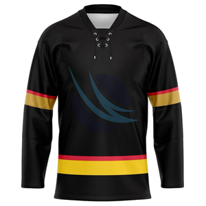 Maillots de hockey sur glace d'équipe personnalisés pour jeunes et adultes avec tissu à mailles évacuant l'humidité adapté à la pratique et aux allumettes - Product Image 1