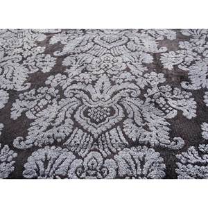 Tapis Azalea en laine et soie noué à la main, motif floral et abstrait, Pae-6139, rectangulaire, pour chambre et couloir, modèle de tapis de chambre, gris et noir - Product Image 3
