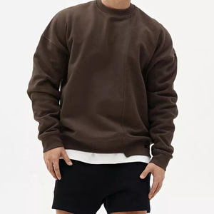 เสื้อสเวตเตอร์คอกลมของผู้ชายเสื้อมีฮู้ดสีพื้นมีกระเป๋าเสื้อกันหนาวมีฮู้ดแฟชั่นใหม่ - Product Image 1