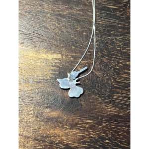 จี้เงินแท้ทำมือฝังรูปนกฮัมมิงเบิร์ดพร้อมจี้หยกหลายเม็ด - Product Image 5