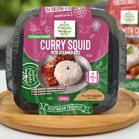 Comida Vegetariana a Base de Plantas, Hot Pot de Pollo Kapitan, Picante y Dulce, Cocida, Autocalentable, Instantánea, Lista para Comer, Envasada al Vacío, para Niños