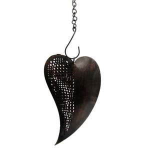 Nouveau design Meilleure vente Festival de cœurs en métal Accessoires décoratifs Tenture murale Taille standard Coeur suspendu de Noël à vendre - Product Image 2