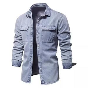 Personnaliser Respirant Vente en gros Denim Vestes pour hommes Premium Veste délavée pour hommes Stylé Casual Jeans Homme Vestes - Product Image 4