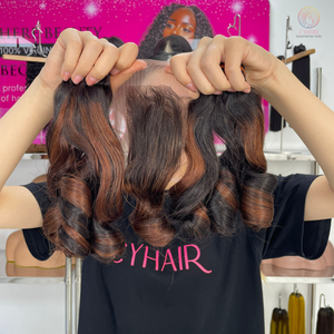 Top qualité Super Double dessiné vietnamien Remy cheveux rebondissants bouclés faisceaux de cheveux humains avec fermeture 2X4 pour les femmes noires - Product Image 4