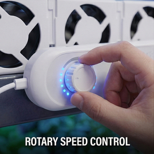 Ventilateur d'agriculture verticale intérieure à installation magnétique, expédition en 3 jours |   Ventilation de rack de culture réglable 102 m³/h avec connexion en chaîne <span class=keywords><strong>USB</strong></span>-C - Product Image 5