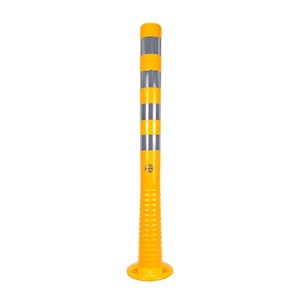 Bouée de délimitation flexible jaune 100x8cm pour avertissement de circulation - Product Image 1