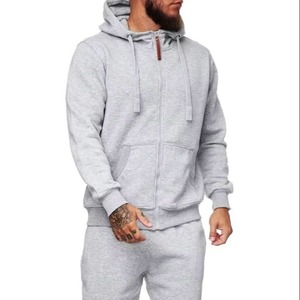 Survêtements pulls pour hommes de qualité supérieure ensembles 2 pièces tenues de jogging athlétiques tissées d'automne 100% coton - Product Image 1