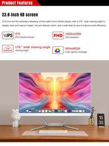 Computadora de Escritorio Todo en Uno de 22, 24 y 27 Pulgadas, FHD, IPS, WIFI, BT, con Procesador Intel Core i3, i5 o i7, 512 GB o 1 TB de Almacenamiento, DDR4, Windows 10 o 11, para Oficina y Trabajo - Product Image 3