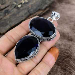 Handmade Lab Created Amethyst Fashion Pendant 925 Sterling Silver Necklace Top Grade Quality IGI Certified India Artisan <b>Gift</b> - Product Image 6