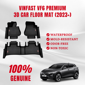 Haute qualité VINFAST VF6 personnalisé 65x85cm taille noir 2mm tapis de sol en TPE tous temps nouvel ensemble de voitures du Vietnam - Product Image 3