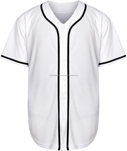 Mens Baseball Jersey Button Down <b>Shirts</b> Short Sleeve Hip Hop Sports Uniforms - Product Image 5