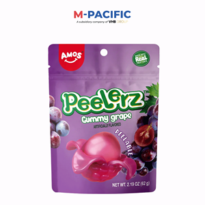 Oferta Especial AMOSS Golosina Festiva de Origen Chino 65g Amos Gomitas de Fruta 4D Explosión de Uva - Product Image 6