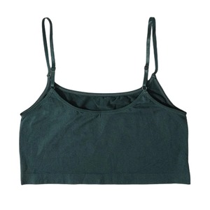 Tops cortos sexis para mujer, camiseta sin mangas de seda helada, chaleco sin espalda sin costuras, Top de tubo, ropa interior, sujetador acolchado, Bralette, camisola, accesorio - Product Image 4