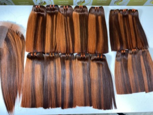Cabello Humano Virgen Vietnamita de Alta Calidad, Sin Procesar, Frontal HD Remy, Doble Trama, Liso Natural, de Lujo - Product Image 2