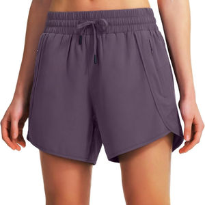 Venta al por mayor mujeres ligero cordón Fitness entrenamiento corto secado rápido transpirable deporte Jogging correr mujeres pantalones cortos - Product Image 5