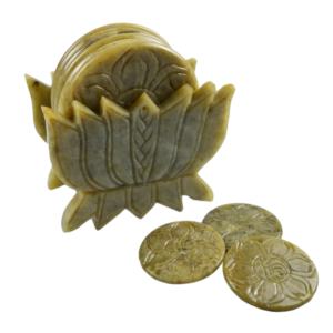 Sous-verres en pierre hautement polis, finition multicolore, design pour la décoration de la maison, formes variées pour l'utilisation sur table - Product Image 3