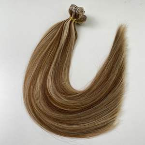 26-Inch Raw Virgin Remy Hair Extensions Double Drawn <b>Piano</b> Color Straight Weave High Quality for All Colors - Product Image 4