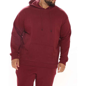 ชุดวอร์ม2ชิ้นของผู้ชายชุดเสื้อผ้าเข้าชุดเสื้อสเวตเชิ้ตมีฮู้ดแขนยาวชุดกางเกงวิ่งจ๊อกกิ้ง100% ลำลองผ้าฝ้าย - Product Image 4