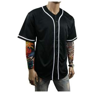 Séchage rapide respirant recyclable unisexe porter OEM ODM personnalisé de haute qualité bouton complet uniforme de baseball avec ensemble combiné - Product Image 3