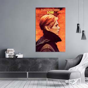 David Bowie Modern <b>Poster</b> Low Canvas Wall Art with Black Frame - Product Image 2