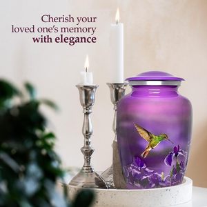 Funeral Cremation Urn for Human Ashes with Made of Rosewood and Velvet Bag Large Capacity Upto 200 Cubic Inches <b>Memorial</b> Burial - Product Image 3