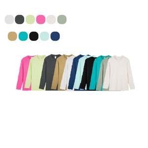 T-shirt à manches longues original 230gsm Heavyweight Sweat T-Shirt blanc solide 100% coton T-shirt personnalisé pour hommes - Product Image 2