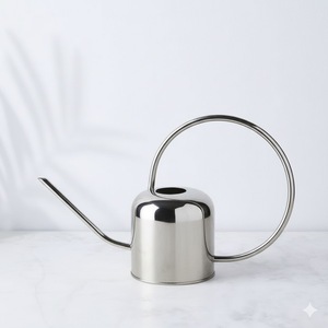 Arrosoir en métal finition cuivre antique avec poignée pour plantes d'intérieur et d'extérieur, fournitures d'eau au look vintage - Product Image 6