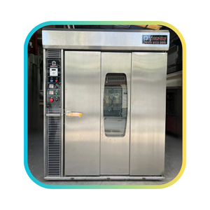 เตาอบขนมปังไฟฟ้า24ถาดพร้อมรถเข็นแบบหมุนสแตนเลส1ปีใช้ง่าย - Product Image 1