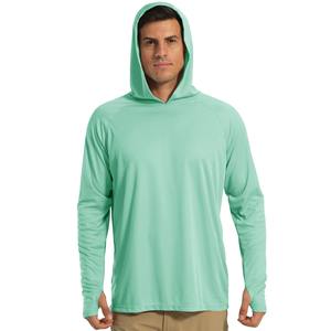 Sudadera con capucha de pesca con logotipo personalizado, impermeable, UPF50 +, protección solar, ropa de pesca, camisas de pesca de manga larga que absorben la humedad - Product Image 4